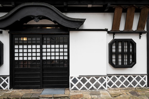 Japanische Kultur des traditionellen Hauseingangs