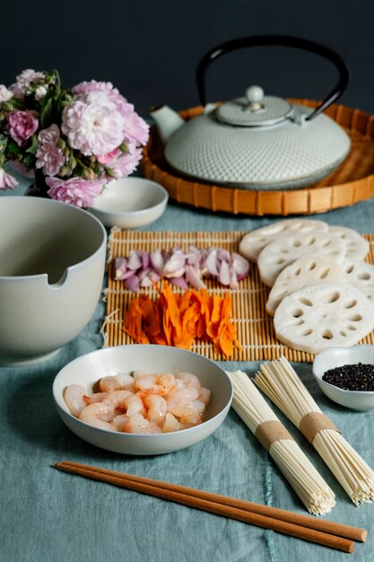 Japanisches Essen kochen