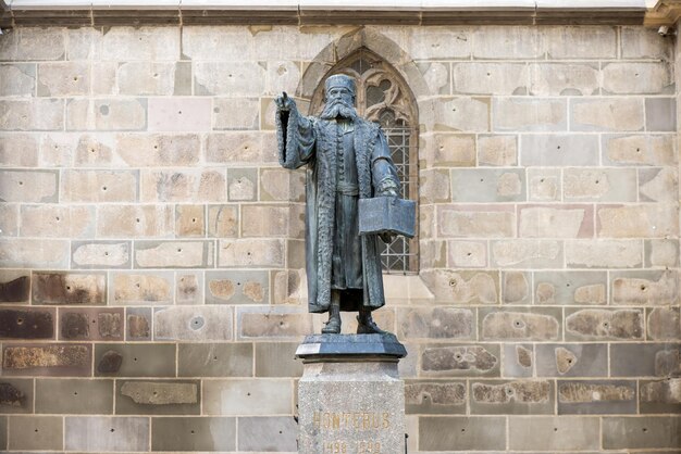 Johannes Honterus-Statue in Brasov Rumänien