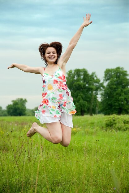 Jumping Mädchen