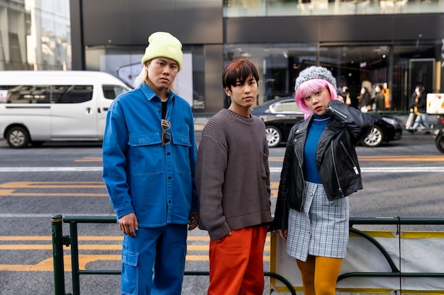 Junge Erwachsene auf den Straßen von Tokio