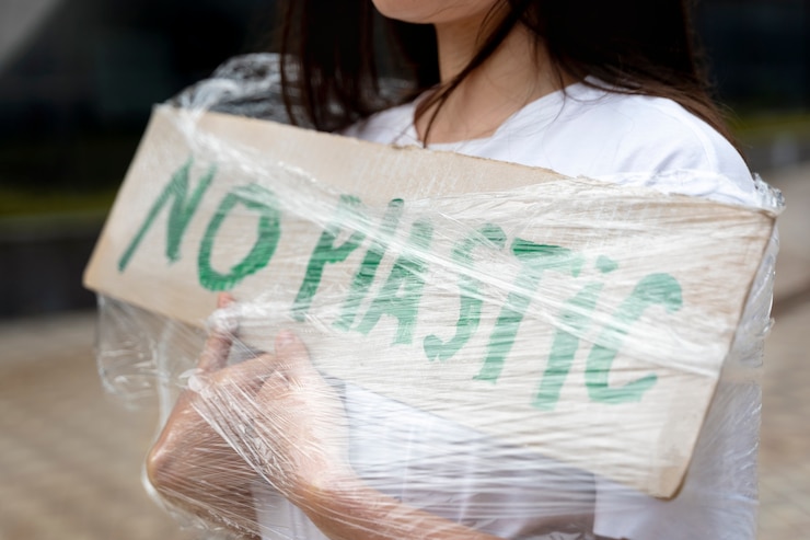 Kostenlose Foto junger aktivist, der maßnahmen ergreift