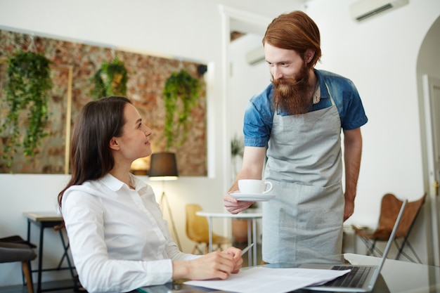 Kaffee für den Kunden