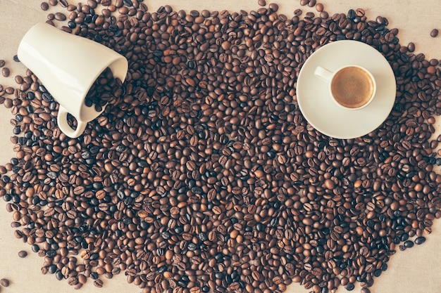 Kaffee-Konzept mit Platz