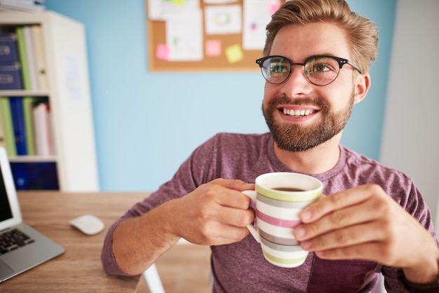 Kaffee trinken und mit jemandem reden