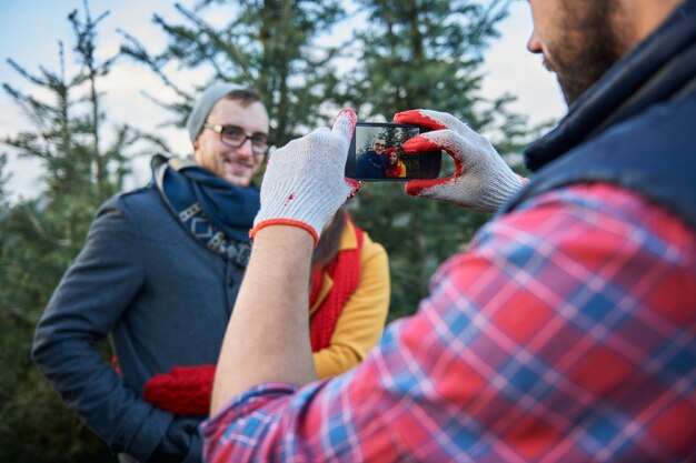 Kannst du uns eine Fotografie machen?