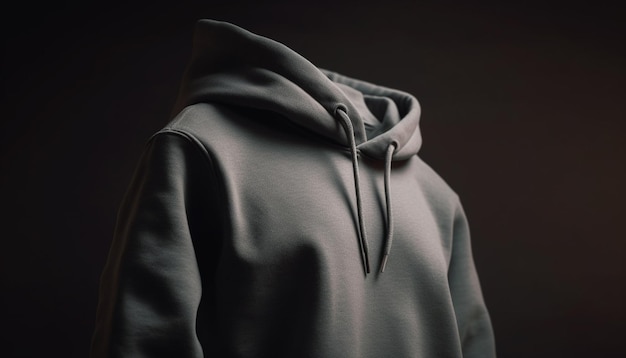 Kostenloses Foto kapuzen-sweatshirt in schwarz perfekt für den herbst von ai