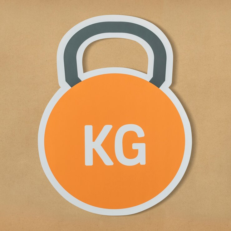 Kostenlose Foto kettlebell schwere gewicht anhebende ikone
