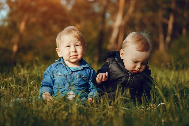 Kinder im Gras