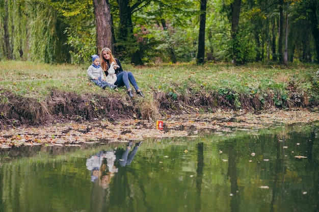 Kindheit Mädchen Sohn schönen Sommer