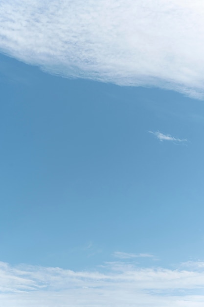 Klarer Himmel mit Wolken