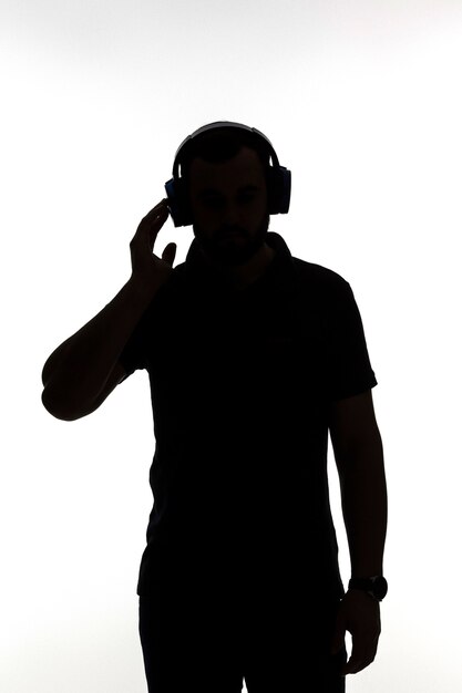 Klassische Porträtsilhouette des Menschen