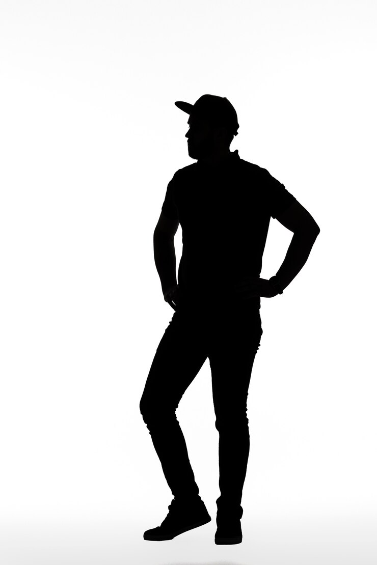 Kostenlose Foto klassische porträtsilhouette des menschen