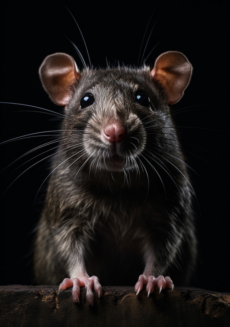 Kostenlose Foto kleine ratten, die in innenräumen leben