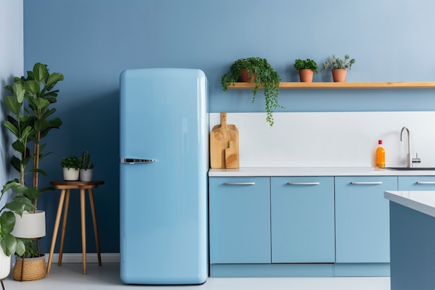 Kostenloses Foto kleiner küchenraum mit modernem design