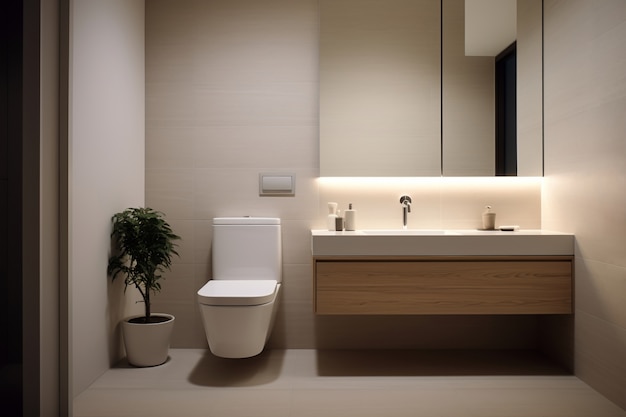 Kleines Badezimmer mit modernem Design