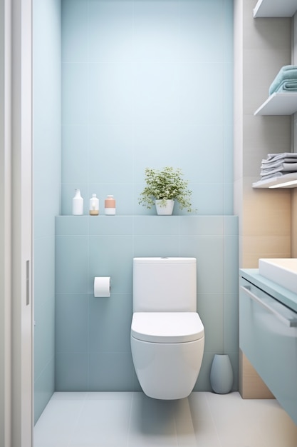 Kleines Badezimmer mit modernem Design