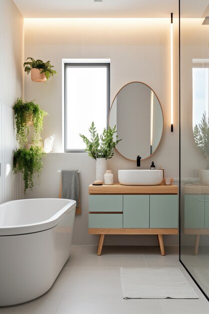 Kleines Badezimmer mit modernem Designstil