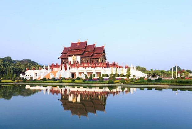 Königlicher Pavillon im königlichen Florapark Chiang Mai Thailand