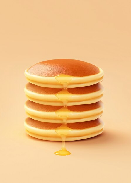 köstliche 3D-Pancakes aus Stillleben