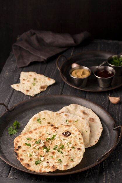 Köstliche Auswahl an traditionellen Roti