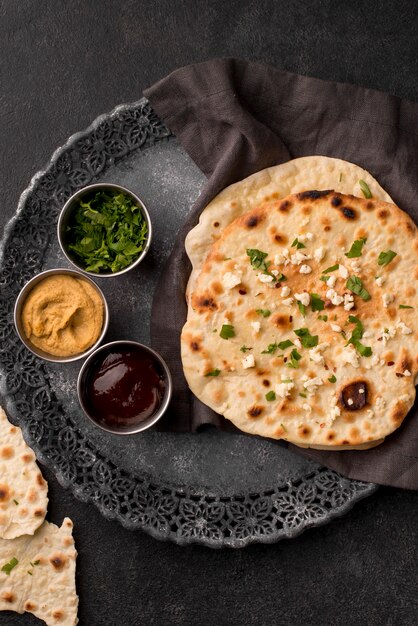 Köstliche Auswahl an traditionellen Roti