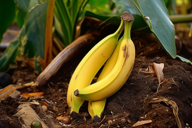 Kostenloses Foto köstliche bananen in der natur