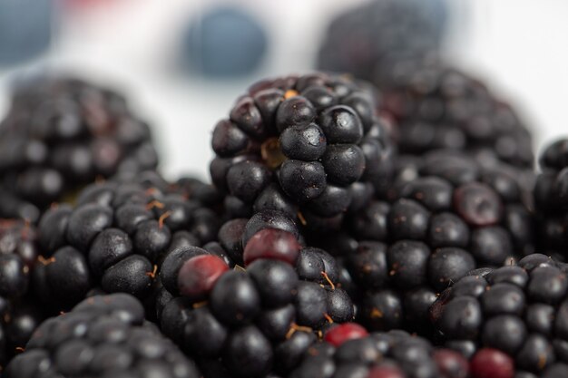 Köstliche Brombeeren Nahaufnahme