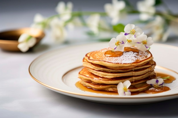 Köstliche fotorealistische Pfannkuchen