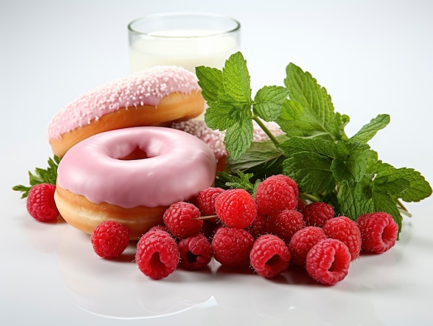 Kostenloses Foto köstliche glasierte donuts-anordnung