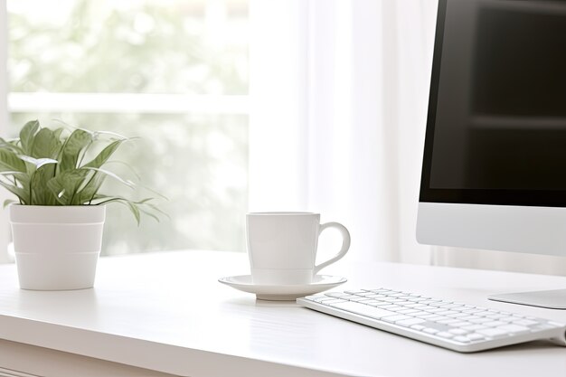 Köstliche Kaffeetasse drinnen