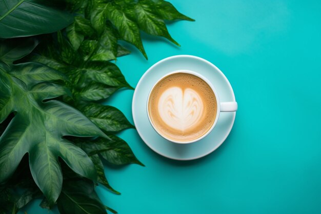 Köstliche Kaffeetasse im Studio