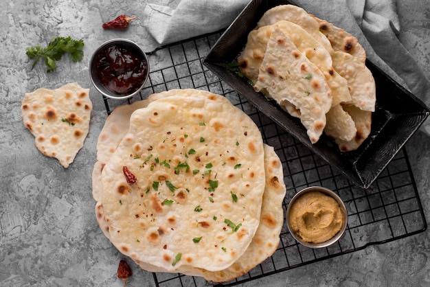 Kostenloses Foto köstliche komposition aus traditionellem roti