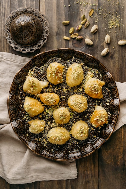 Köstliche pakistanische mahlzeit flach lag