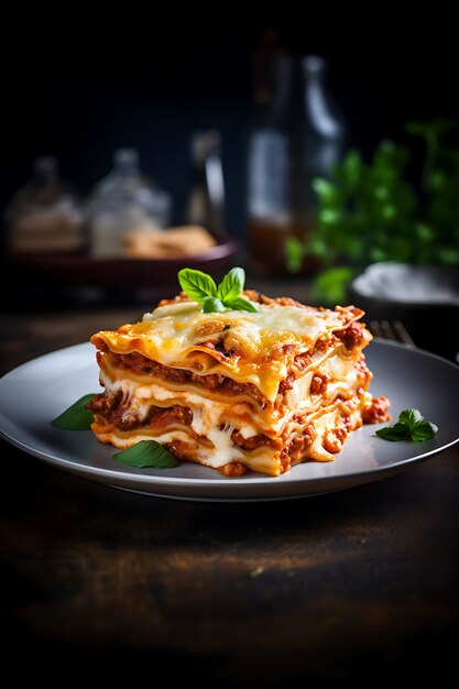 Köstliche Pasta auf dem Teller