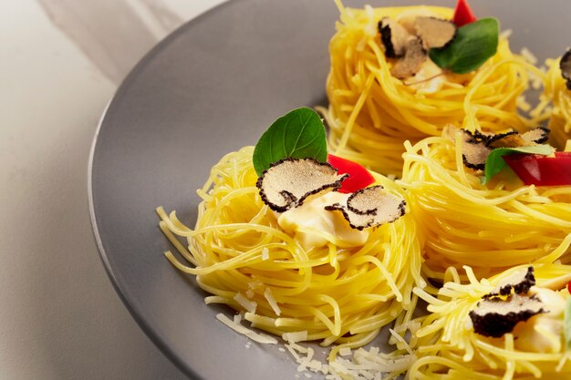 Köstliche Pasta mit Trüffel-Hochwinkel