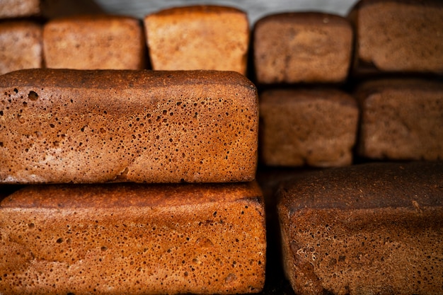 Köstliche Produktanordnung in der Bäckerei