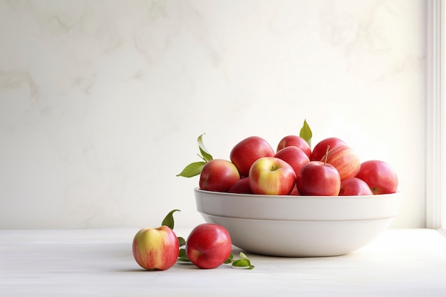 Köstliche rote Äpfel im Studio