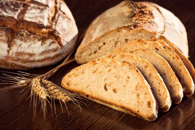 Köstliche Scheiben Brot