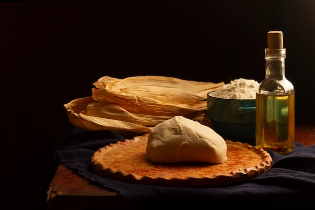 Köstliche traditionelle Tamales-Komposition