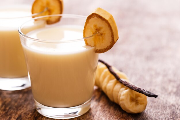 Köstlicher Bananenmilchshake