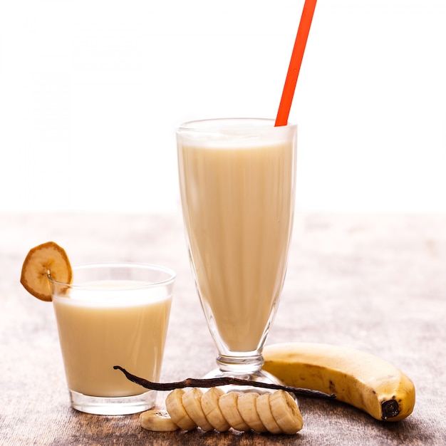 Köstlicher Bananenmilchshake