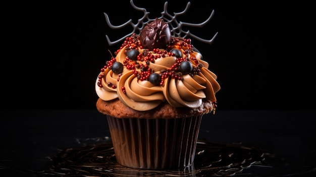 Köstlicher Cupcake für Halloween