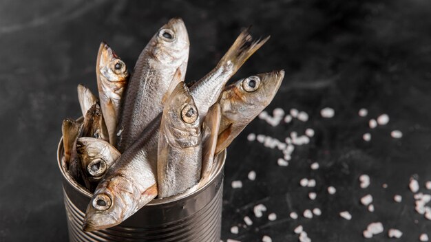 Köstlicher frischer Fisch in der Dose