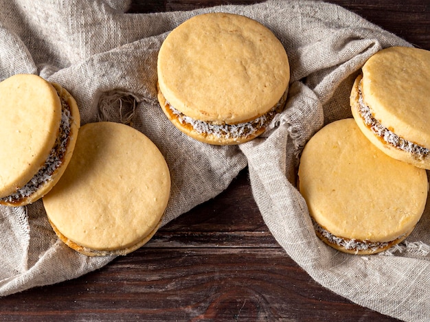 Köstliches Alfajores-Kekskonzept