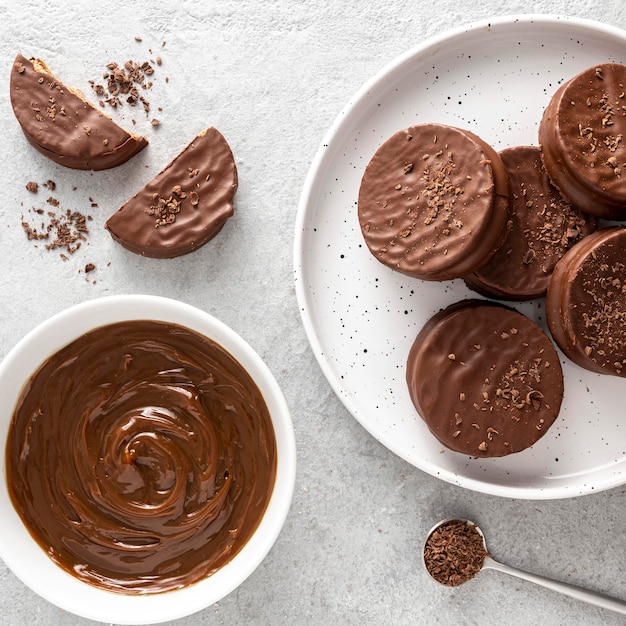 Köstliches Alfajores-Kekskonzept