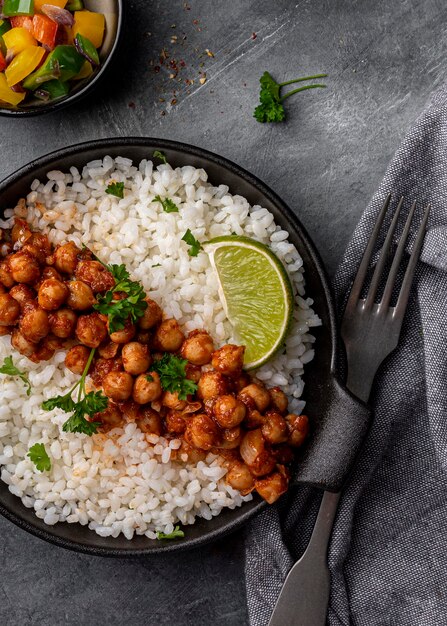 Köstliches brasilianisches Essen lag flach