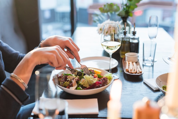 Köstliches Gericht in einem Restaurant