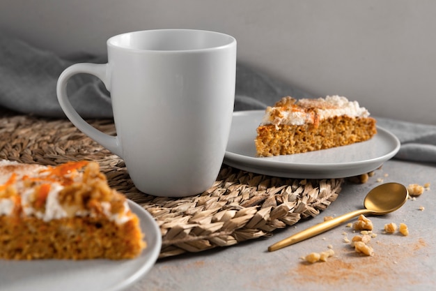 Köstliches gesundes Dessert mit Karotte