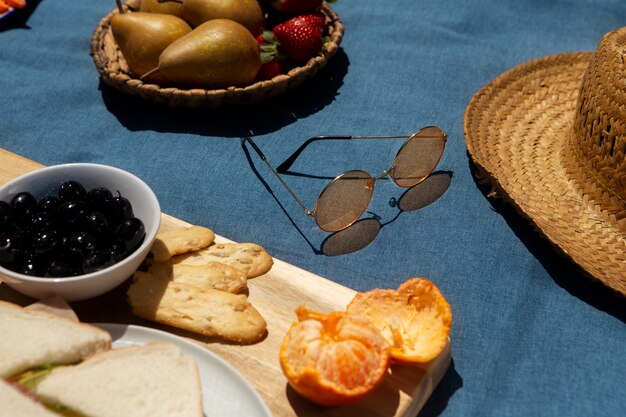 Köstliches Picknick-Stillleben